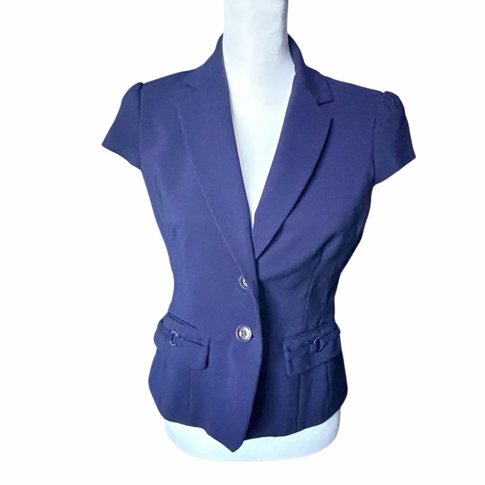 7th Avenue Design Studio New York and Company Blue Blazer Size 6